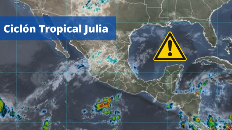 Nuevo Ciclón tropical JULIA llegará a México
