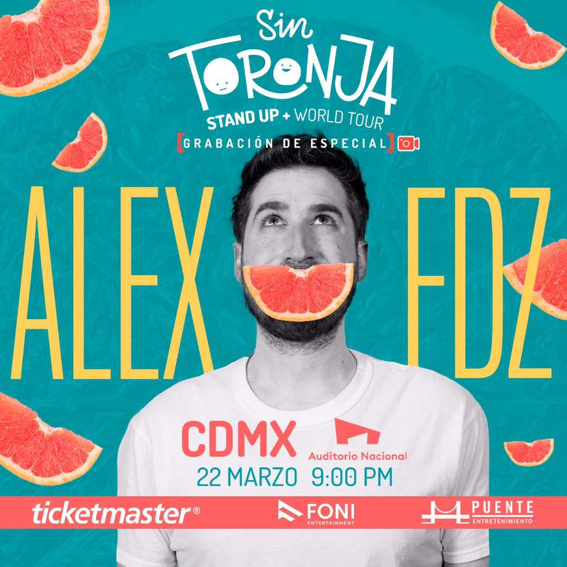ALEX FERNANDEZ PRESENTA SU STAND UP/ WORLD TOUR “SIN TORONJA” EN EL AUDITORIO NACIONAL